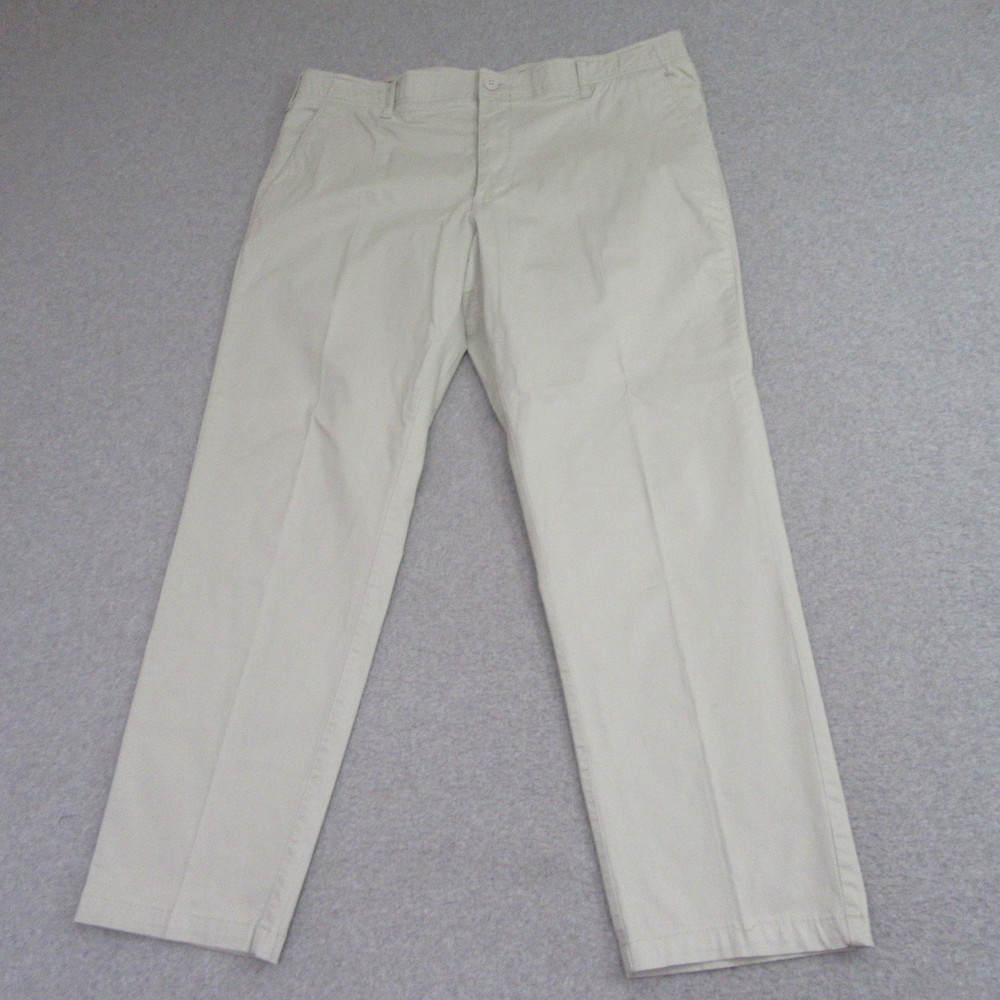 Lee Mens Chino Pants 42 x 32 Beige X-Treme Comfort Stretch Straight Leg - Picture 1 of 10